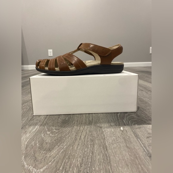 Earth Spirit Tan Fisherman Comfort Sandals Cushioned Footbed Womens Size 10 - Picture 4 of 8